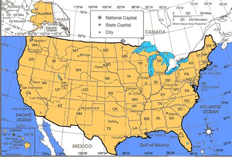 Longitude And Latitude Map USA | Printable Map Of USA