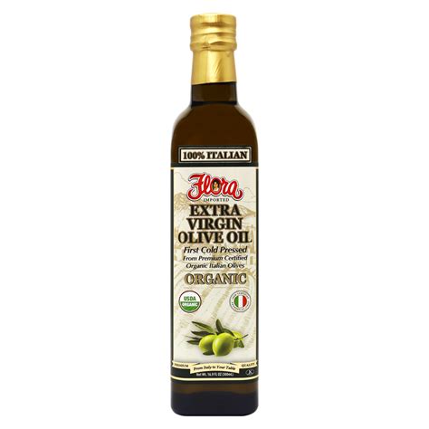 100 Italian Organic Extra Virgin Olive Oil 500 Ml Flora Fine Foods