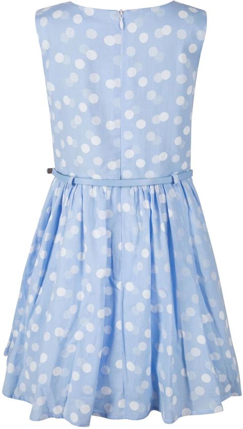 Happy Girls Kinder Sommerkleid Punkte Hellblau