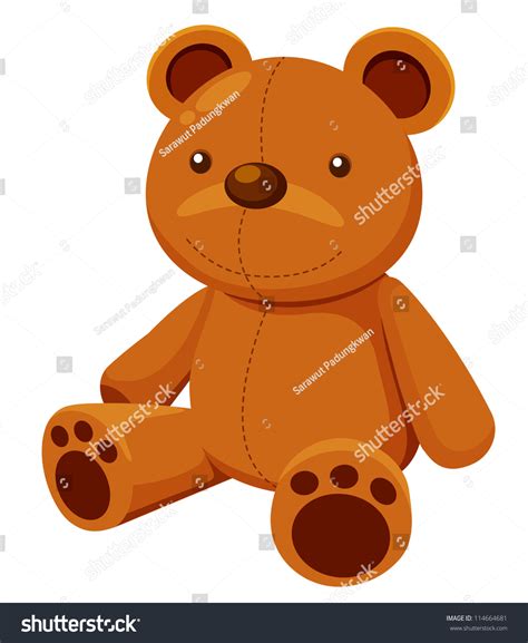 Illustration Teddy Bear Stock Vector Royalty Free 114664681