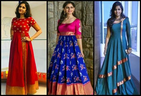 10 Creative Ways To Reuse And Restyle Your Old Sarees Into Fashionable Dresses