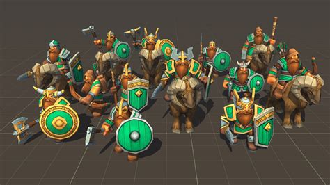 Toon RTS Units Dwarves AssetsDeals Pro