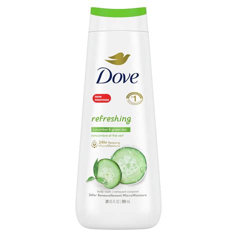 Dove Refreshing Body Wash Cucumber And Green Tea Cleanser 20 Oz