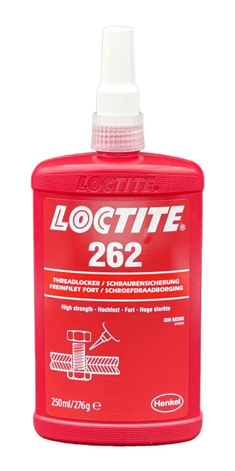 Loctite 262 Threadlocker Thixotropic Medium To High Strength Red 250ml