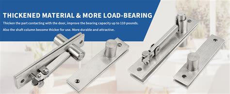 TamBee Door Pivot Hinges Heavy Duty Hinges For Wood Doors 360 Degree