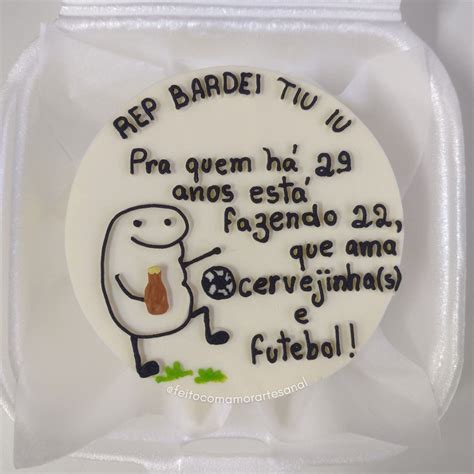 Bento Cake Cerveja E Futebol Bolos Engra Ados De Anivers Rio Bolo