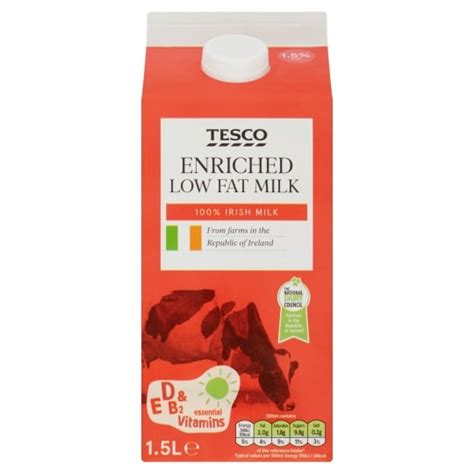 Tesco Low Fat Fortified Milk 15 Lt Tesco Groceries