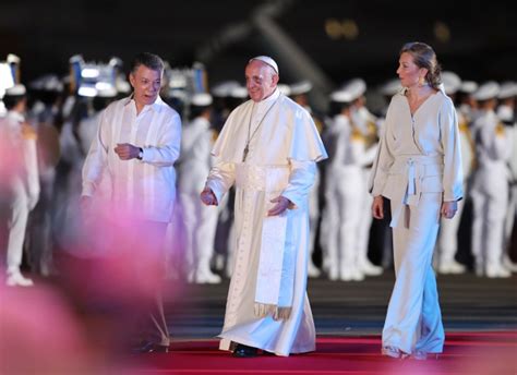 Podr Apostolska Franciszka Do Kolumbii Ceremonia Po Egnalna