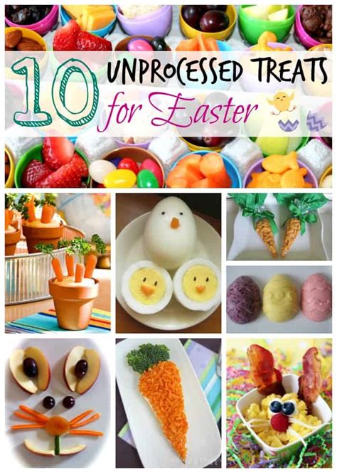 Unprocessed Easter Treats And Snacks