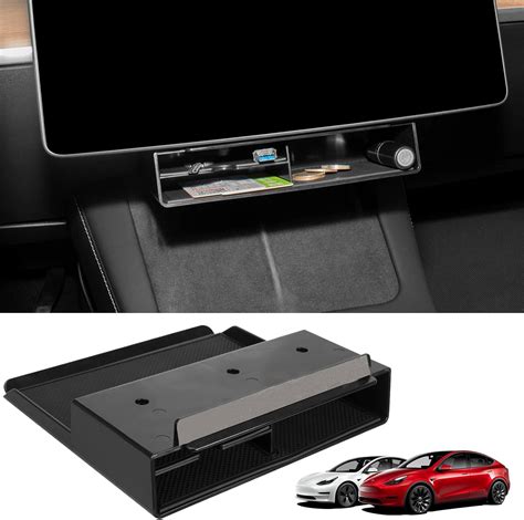 Basenor Tesla Model Y Model Center Console Organizer Under Central