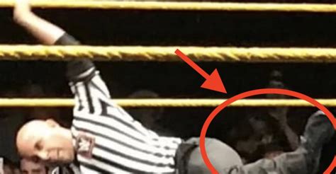 WWE Ref Suffers NASTY Broken Leg Still Performs 3 Count As Crowd