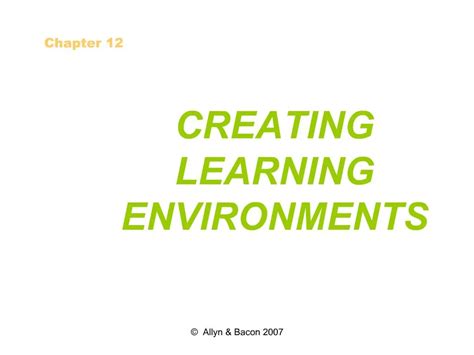 Ppt Creating Learning Environments Powerpoint Presentation Free Download Id650394