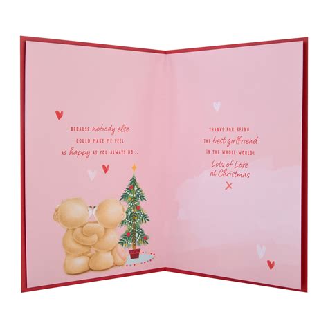 Medium Luxury Boxed Christmas Card For Girlfriend Cute Forever Frien