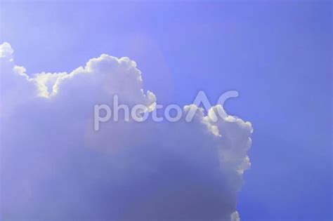 入道雲 積乱雲と青空 ゲリラ豪雨夕立 No 24156324｜写真素材なら「写真ac」無料（フリー）ダウンロードok