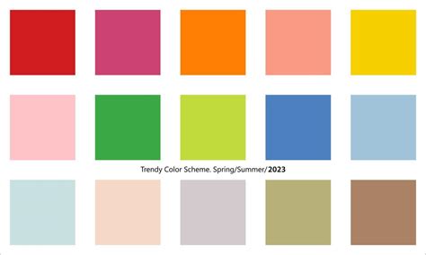 Fashion Color Scheme For Spring And Summer Season Of 2023 13319879