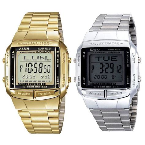 Casio Vintage Couple Watch Gold Silver Stainless Steel Strap Watch Db