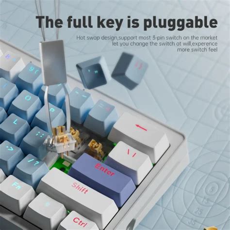 ZIFRIEND AG Mini Rainbow RGB Hot Swap Mechanical Keyboard Unendingtech