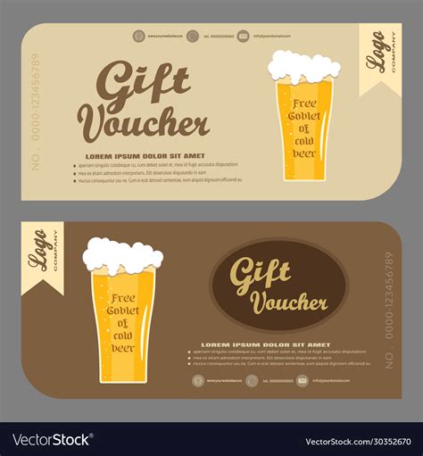 Drink Voucher Template