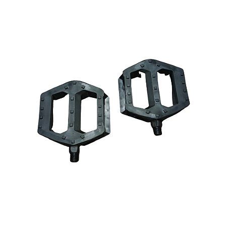 Pedal Plataforma Bmx Sueco Nylon Preto Ciclo Castro Bikes