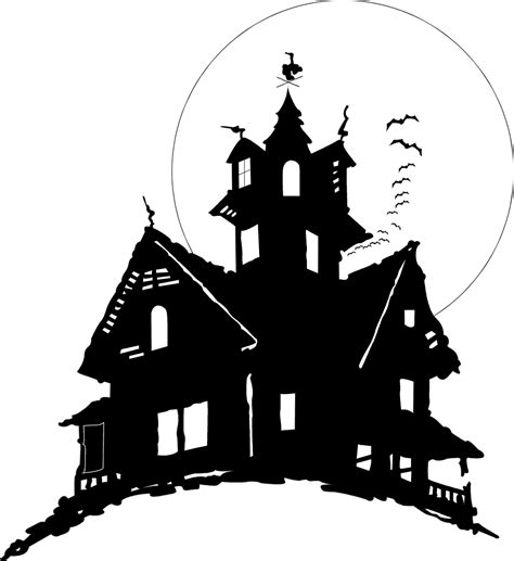 Halloween Haunted House PNG Image Transparent Background