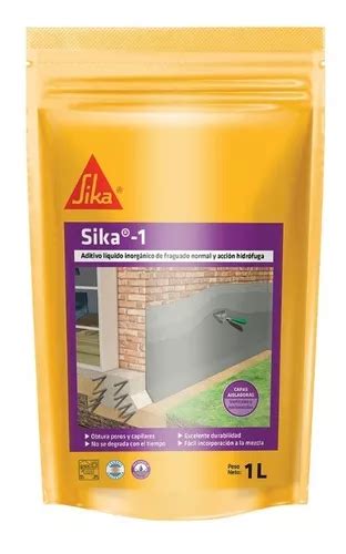 Sika 1 Aditivo Hidrófugo Mortero Impermeables X 1 Kg