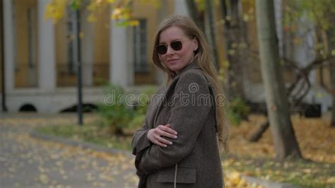 A Slender Blonde In A Blue Bikini Walks Along The Sandy Beach Stock Footage Video Of Sandy