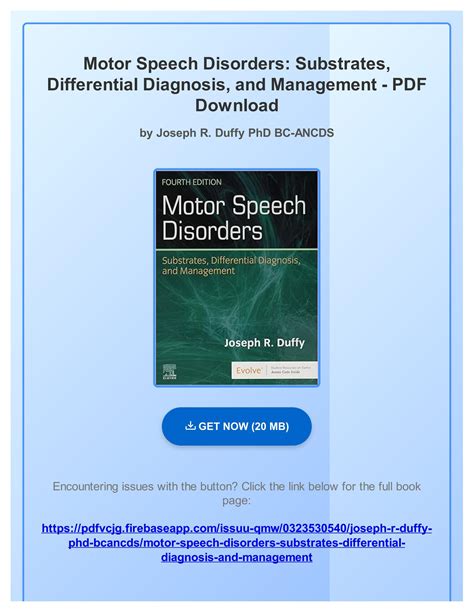 Pdf Free Motor Speech Disorders Substrates Differential Diagnosis