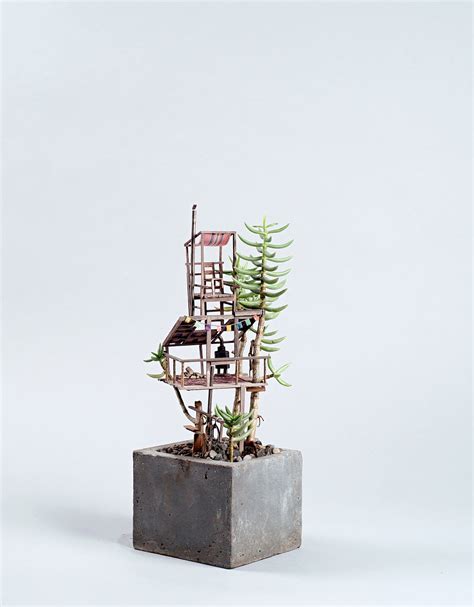 Miniature Treehouse Sculptures By Jedediah Corwyn Voltz 谷德设计网