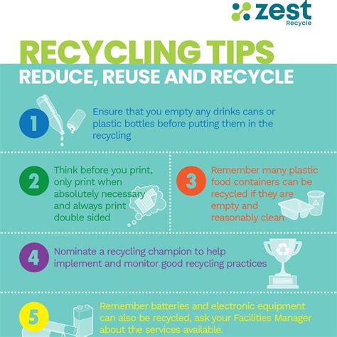 Reduce Reuse Recycle Tips