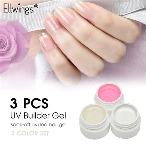 Ellwings Quick Build Gel Extension Uv Gel Nail Cover Pink Camouflage