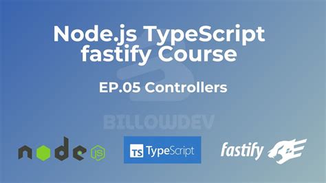 Node Js TypeScript Fastify EP 05 Controllers YouTube