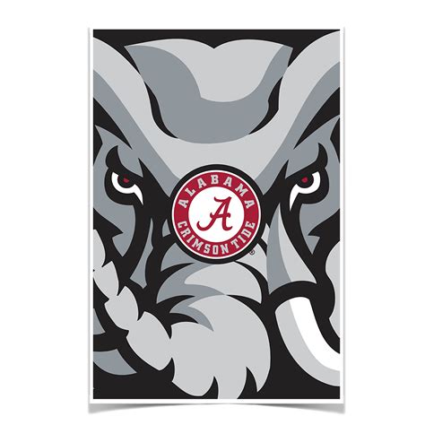 Alabama Crimson Tide "Crimson Elephant" Officially Licensed Wall Art ...