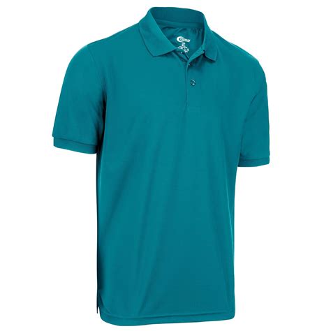 Buy Premium Mens High Moisture Wicking Polo T Shirts Teal Xx Large