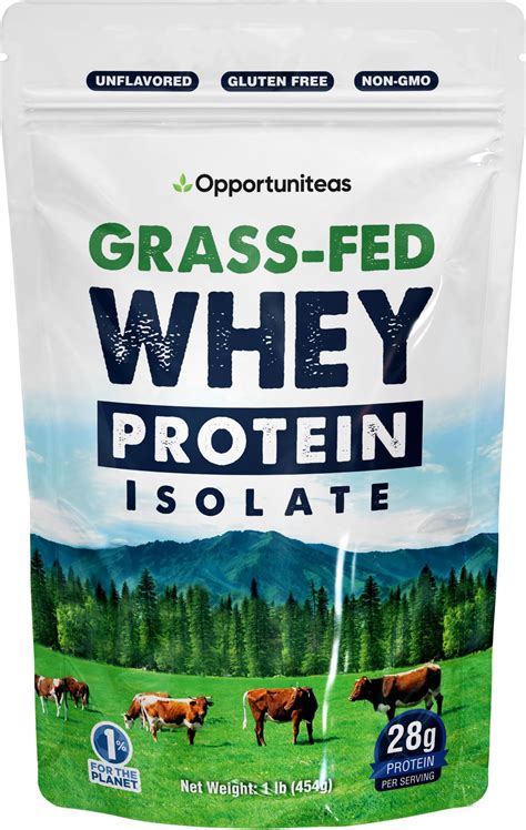 Amazon.com: Opportuniteas Grass Fed Whey Isolate Protein Powder