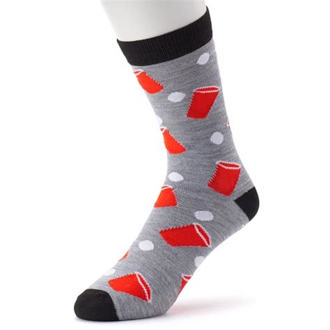 Men's Patterned Crew Socks