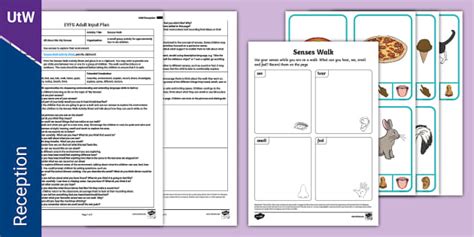 Eyfs Senses Walk Adult Input Plan And Resource Pack Twinkl