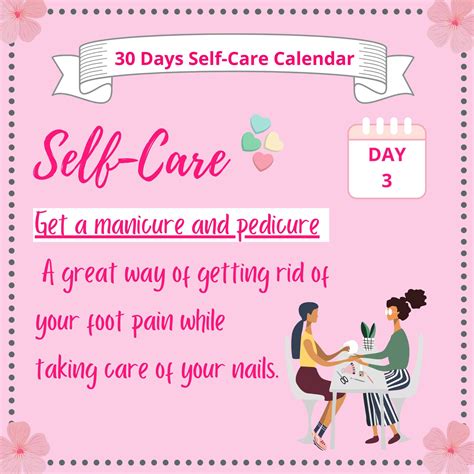 Self Care Calendar 30 Days Digital Download Etsy