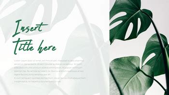 Botanical Powerpoint Templates For Presentation