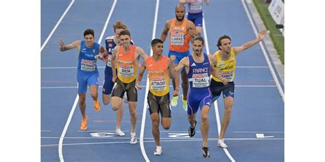 Athlétisme Gabriel Tual champion d Europe sur 800 m une médaille