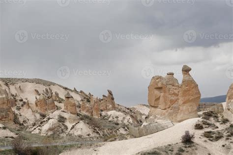 Fairy chimneys in Cappadocia, Turkey, Fairy Chimneys Landscape 3187953 Stock Photo at Vecteezy