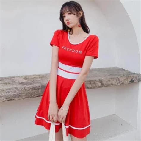 Bộ Đồ Bơi Bikini Một Mảnh Chân Váy Lưng Khoét Chử U Gợi Cảm Tôn Dáng BigBuy