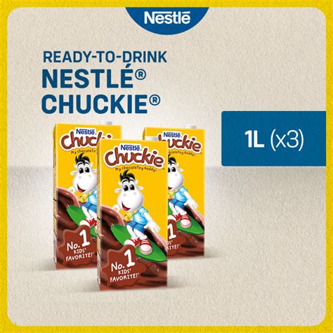 NestlÉ Chuckie Chocolate Flavoured Milk 1l Pack Of 3 Lazada Ph