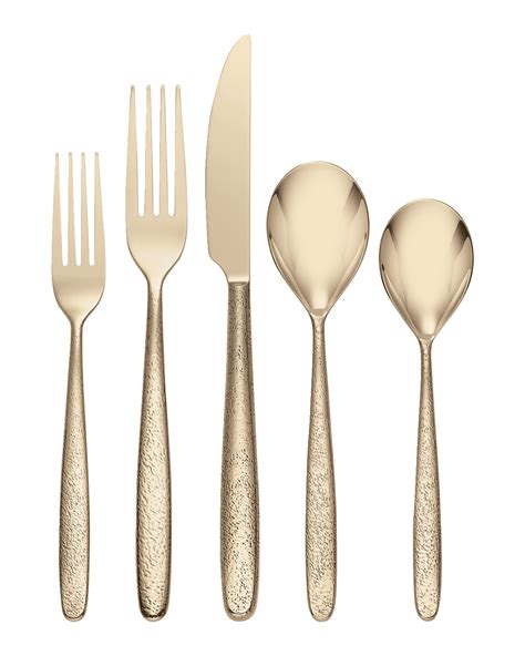 Oneida 20 Piece Golden Michelangelo Flatware Set Horchow