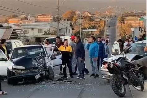 Video Registran Violenta Colisi N Frontal De Veh Culos En Quilpu