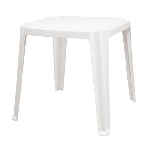 MESA PLASTICA MONOBLOCO RIVIERA BRANCA MadeiraMadeira