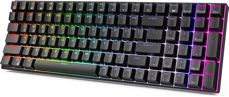 Buy Rk Royal Kludge Rk Tri Modes Blue Switch Wireless Keyboard Rgb Hot Plug Online At Lowest