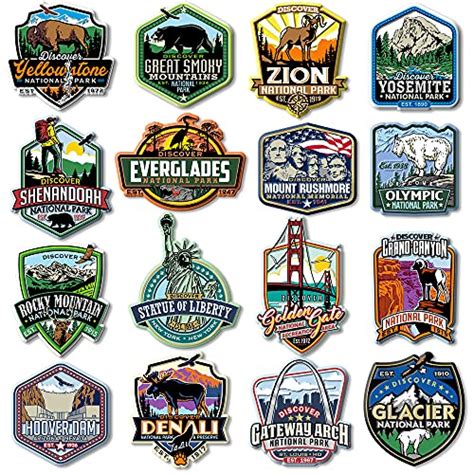 Us National Park Stickers Magnets And Patches Photojeepers