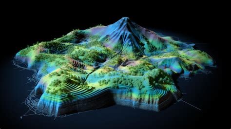 DEM Digital Elevation Model GIS Lidar Product Made After Proccesing