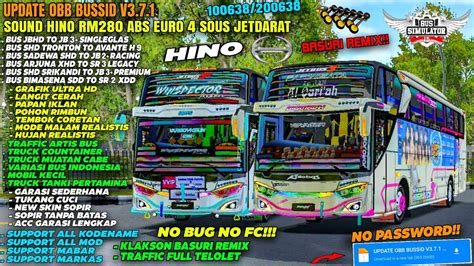 UPDATEFULL FITUR OBB BUSSID V3 7 1 SOUND HINO RM280 ABS EURO 4 GRAFIK