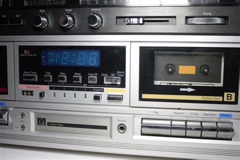 Vintage 80s Stereo System Dual Cassette Tape 8 Track Player Etsy